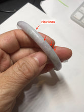 Load image into Gallery viewer, 57mm certified 100% natural type A sunny green/white/purple round cut jadeite jade bangle PC31-2684
