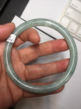 Load image into Gallery viewer, Sold, please don't order. Thanks. 64.7mm Certified type A 100% Natural light green round cut Jadeite bangle J143-(1947)
