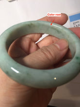 Load image into Gallery viewer, 54.8mm certified 100% natural Type A green/gray jadeite jade bangle BS133-4042
