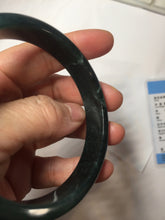 Load image into Gallery viewer, 61mm Certified Type A 100% Natural dark green/blue/gray/black Guatemala Jadeite bangle AZ145-6411
