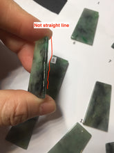 Load image into Gallery viewer, 100% Natural Type A Sunny Green Dark Green Black Gray Misty Mountain Forest Jadeite Jade Safe and Sound Pendant Group BS121
