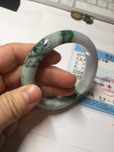 Load image into Gallery viewer, 56mm certified 100% natural Type A light green brown purple jadeite jade bangle AA31-4076
