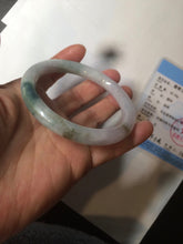 Load image into Gallery viewer, 57.8mm certified 100% natural type A green/purple/brown round cut jadeite jade bangle BF102-1686
