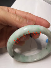 Load image into Gallery viewer, 60mm Certified Type A 100% Natural sunny green white Jadeite bangle PA262-3840
