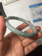 Load image into Gallery viewer, 60mm Certified Type A 100% Natural green round cut jadeite Jade bangle PJ40-0277
