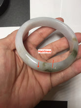 Load image into Gallery viewer, 57.7mm Certified 100% natural Type A dark green white gray purple brown jadeite jade bangle AD119-3012
