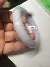 Load image into Gallery viewer, 57.2mm certified type A 100% Natural purple/green/yellow(FU LU Shou) Jadeite Jade bangle AS69-4007
