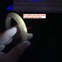 Load image into Gallery viewer, 57.8mm certified 100% certified natural  light green white fresh air jadeite jade bangle PC251-0569
