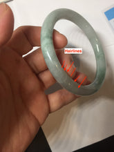 Load image into Gallery viewer, 卖了 59.8mm Certified Type A 100% Natural white/purple/green round cut jadeite Jade bangle PE124-0289
