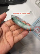 Load image into Gallery viewer, 55.5mm Certified 100% natural Type A sunny Green &amp; Light Purple(春带彩) jadeite jade bangle PH247-0509
