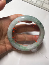 Load image into Gallery viewer, 57.5mm certified type A 100% Natural light  green/purple Jadeite jade bangle PA232-5118
