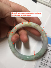 Load image into Gallery viewer, 52.4mm certified Type A 100% Natural green/yellow/purple(FU LU SHOU) round cut Jadeite Jade bangle PE90-5479
