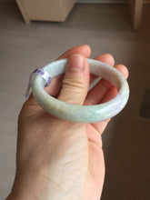 Load image into Gallery viewer, 52.2mm certified 100% natural type A white sunny green yellow purple(FU LU SHOU) oval jadeite bangle PH168-5800
