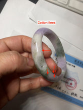 Load image into Gallery viewer, 50mm certified  100% natural Type A brown green/purple oval  jadeite jade bangle PB161-1095
