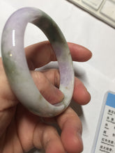 Load image into Gallery viewer, 52mm certified natural 100% natural Type A dark green sunny green brown purple oval jadeite jade bangle PB235-1093
