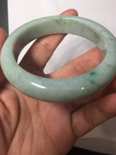 Load image into Gallery viewer, 54.8mm certified 100% natural Type A green/gray jadeite jade bangle BS133-4042
