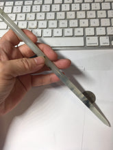 Load image into Gallery viewer, 22cm 100% Natural icy watery black dark green ink painting(水墨画) Xiu Jade (Serpentine) Hairpin AW71
