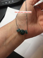 Load image into Gallery viewer, 10mm Type A 100% Natural light green dark green blue black gray Guatemala Jadeite Jade bead pendant group PB298  Add on item. No sale alone.
