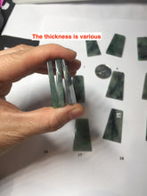 Load image into Gallery viewer, 100% Natural Type A Sunny Green Dark Green Black Gray Misty Mountain Forest Jadeite Jade Safe and Sound Pendant Group BS121
