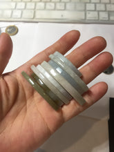 Load image into Gallery viewer, 100% Natural icy watery light green/gray Jadeite gua sha (刮痧) Jadeite jade Comb group E77 (Add on item! not sale individually)
