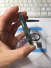 Load image into Gallery viewer, 58.2mm Certified Type A 100% Natural dark green/blue/gray/black Guatemala Jadeite bangle pj96-3462

