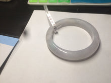 Load image into Gallery viewer, 53.4mm 100% natural certified light green/white/light purple jadeite jade bangle A72-0984
