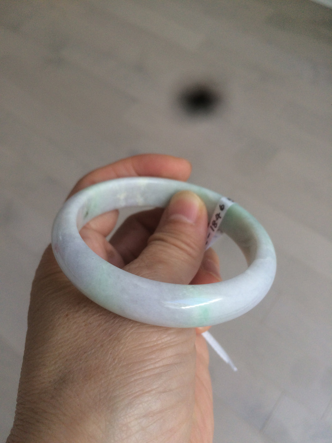 53.9mm certified Type A 100% Natural sunny green purple Jadeite Jade bangle GC18-1846 (add on item)