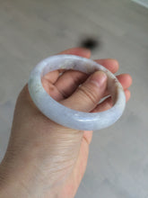 Load image into Gallery viewer, 54mm 100% natural type A certified light green/purple/red jadeite jade bangle AM2-1588
