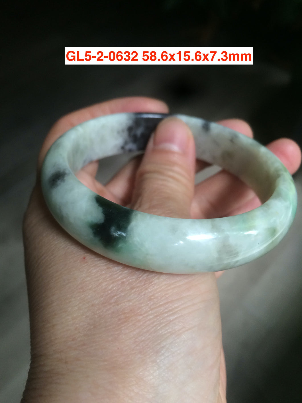 Sale! Certified type A 100% 54-61mm Natural green/white/eggplant purple/black spring garden Jadeite bangle group GL5 1-20