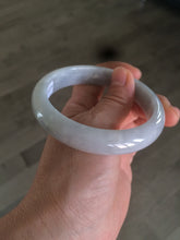 Load image into Gallery viewer, 58.3mm certified Type A 100% Natural green/white/super light purple Jadeite bangle AF70-9555
