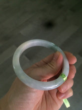 Load image into Gallery viewer, 56.4mm Type A 100% Natural light green  Jadeite Jade bangle Q32

