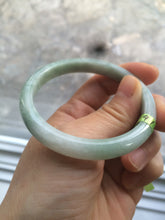 Load image into Gallery viewer, 54.6mm Type A 100% Natural white/green/red Jadeite Jade bangle N76
