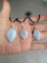 Load image into Gallery viewer, 100% natural type A jadeite jade Willow leaves pendants AB72

