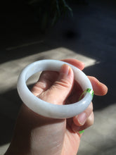 Load image into Gallery viewer, 55.7mm certified Type A 100% Natural white/yellow Jadeite Jade bangle E57-7572
