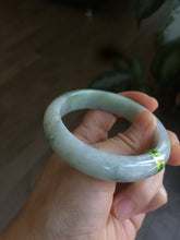 Load image into Gallery viewer, 54mm certified 100% natural type A green/white jadeite jade bangle AH29-4933
