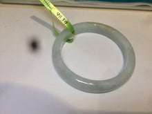 Load image into Gallery viewer, 55.5mm Certified 100% Natural type A light green/white Jadeite Jade bangle AD50-9839
