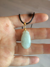 Load image into Gallery viewer, 100% natural type A icy white blessed melon Jadeite Jade pendant AF24
