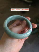 Load image into Gallery viewer, Sale! Type A 100% Natural dark green/white/black Jadeite Jade bangle with defects group 3
