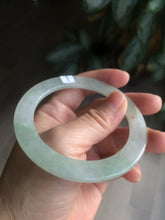 Load image into Gallery viewer, 55.5mm certified Type A 100% Natural icy light green/orange thin Jadeite bangle AC15-0431

