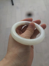 Load image into Gallery viewer, 55mm Certified 100% Natural white nephrite Jade bangle HT18-7872
