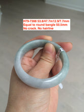 Load image into Gallery viewer, Sale! 49-54mm certified Type A 100% Natural dark green/white/black Jadeite Jade bangle with defects group GC30
