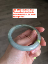 Load image into Gallery viewer, Sale! Type A 100% Natural dark green/white/black Jadeite Jade bangle with defects group 3
