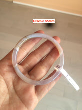 Load image into Gallery viewer, 54.4-62mm 100% natural red/orange/brown slim agate bangle CB28
