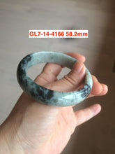 Load image into Gallery viewer, 54-62mm certified Type A 100% Natural light green white Jadeite Jade bangle GL7
