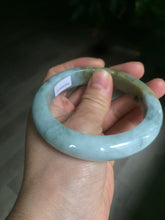 Load image into Gallery viewer, 57.4mm Certified Type A 100% Natural green/brown jadeite jade bangle E59-2113
