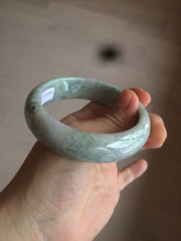 Load image into Gallery viewer, 57.9mm certified Type A 100% Natural green/purple Jadeite Jade bangle D76-3763
