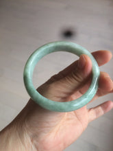 Load image into Gallery viewer, 56.4mm certified Type A 100% Natural sunny green Jadeite Jade bangle U126-2490
