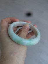 Load image into Gallery viewer, 54.4mm certified type A 100% Natural sunny green/white/brown jadeite jade bangle AT19-3318
