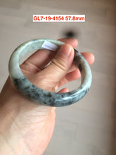 Load image into Gallery viewer, 54-62mm certified Type A 100% Natural light green white Jadeite Jade bangle GL7
