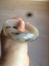 Load image into Gallery viewer, 60mm 100% natural beige/pink/gary/brown with flying wildflowers Quartzite (Shetaicui jade) bangle XY7
